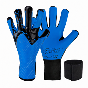Professional High Latex German Football Goalkeeper Gloves Full <b>Finger</b> Breathable Non-Slip With Adjustable Wrist <b>Strap</b> Unisex - Product Image 3