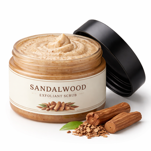 สครับขัดผิวไม้จันทน์สูตรสมุนไพรสำหรับทำความสะอาดล้ำลึก ขัดผิว และขจัดผิวคล้ำ ผลิตแบบ OEM สำหรับขายส่งและรับผลิตแบรนด์ส่วนตัว - Product Image 1