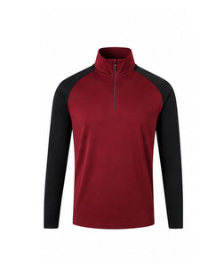 Suéter Deportivo de Manga Larga con Cierre de Media Cremallera para Hombre, Color Azul, Secado Rápido, Poliéster, Corte Regular, para Todas las Temporadas - Product Image 6