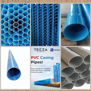 Tuyau de carottage rond en UPVC de qualité industrielle, 200 mm, longueur 6 mètres, extrémité plate, classe CS IS 4985, robuste, pour l'extraction des eaux souterraines - Product Image 3