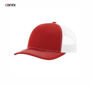 Gorra Trucker Richardson Personalizada Roja y Blanca de Malla, 6 Paneles, Ajustable, Unisex, Casual, Primavera Verano, para Adultos - Product Image 5