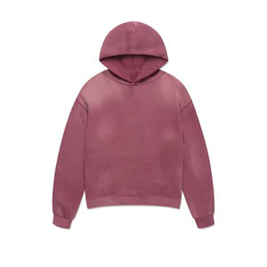 Sweat-shirt à capuche vintage délavé de qualité supérieure, streetwear personnalisé pour hommes et femmes, marque de vêtements à étiquette privée - Product Image 1