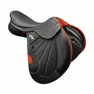 Silla de montar inglesa de cuero genuino, cómoda, en varios colores, producto para equitación, productos de carreras de caballos ingleses de la India. - Product Image 1