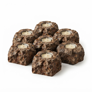 Portavelas de Bronzita Tallada a Mano con Piedra Natural, Gema de Ágata Curativa, Venta al por Mayor - Product Image 4
