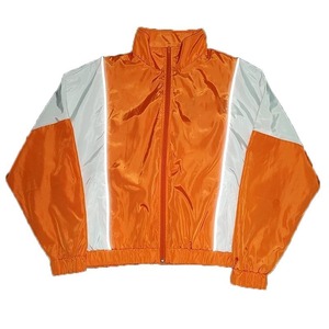 Ensemble de survêtement réfléchissant en nylon deux pièces personnalisé pour homme, coupe-vent zippé et short, idéal pour l'été, respirant - Product Image 2