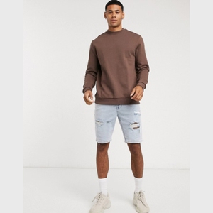Sweat-shirt streetwear haut de gamme en coton molletonné français, coupe oversize, décontracté, mode hiver, doux et confortable - Product Image 4