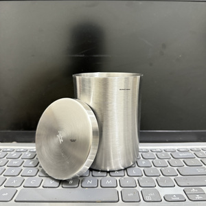 13.5 OZ Stainless Steel <b>Empty</b> Wholesale Christmas Candle <b>Jar</b> Lid Brushed Finish Handmade Custom Logo Home Decor Luxury Candle - Product Image 2