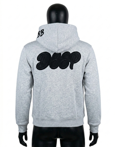 Sweat à capuche personnalisable pour homme, 360 GSM, mélange coton/polyester, couleur unie, mode hiver, séchage rapide, respirant, anti-boulochage - Product Image 2
