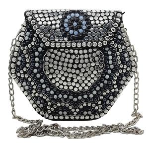 Bolso de mano de metal con mosaico de diseño indio a la moda, monedero de metal para mujer y bolso de fiesta nupcial a bajo precio de LUXURY CRAFTS - Product Image 1