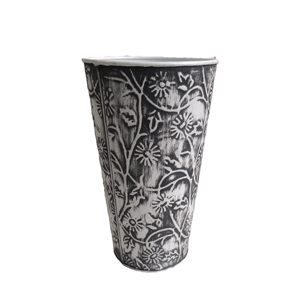 กระถางต้นไม้โลหะเคลือบผงสำหรับตกแต่งสวนดีไซน์ตามแบบ - Product Image 1