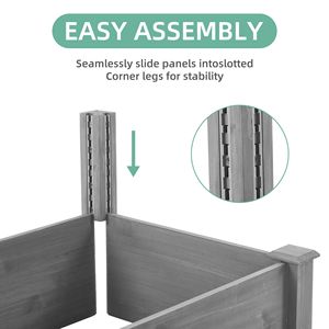 Large Outdoor 96x28x10 Over Ground Raised Garden Bed Tool-Free Assembly <b>Long</b> Planter <b>Box</b> for Outdoor Garden Buildings - Product Image 5