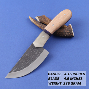 Couteau de chasse à lame fixe en acier au carbone Nordic Forge, lame droite, manche en résine et bois de qualité industrielle, couteau de chasse personnalisé OEM - Product Image 2