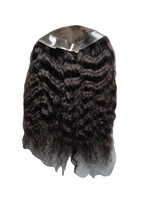 100% Remy cheveux humains Deep Wave Monofilament Topper pour femmes Taz cheveux BD importé du Bangladesh