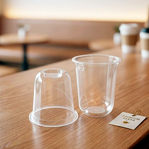 Transparent PP <b>Plastic</b> <b>Cup</b> With Lid 16 Oz Round Shape For Iced Coffee Tea Beverage Disposable - Product Image 3