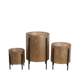 Pot de fleurs décoratif en métal de style nordique moderne avec support en fer, jardinière d'intérieur pour la décoration de la maison et du balcon - Product Image 6