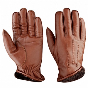 Men’s Genuine Leather Winter <b>Gloves</b> – Cashmere Lined, Warm Touchscreen Texting Driving <b>Gloves</b> - Product Image 5