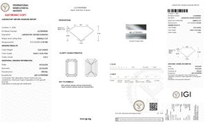 Diamant de laboratoire cultivé CVD de couleur rose vif fantaisie de 2,00 carats, taille émeraude, clarté VVS2, avec certificat IGI, pour bague personnalisée haut de gamme - Product Image 2