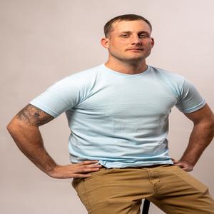 T-shirts décontractés pour hommes, en jersey uni, 100% coton, 180 grammes, coupe classique, manches courtes, col rond, respirant, séchage rapide, compressé - Product Image 3