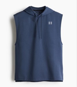 Camiseta sin Mangas con Capucha para Hombre, Color Sólido, Secado Rápido, Ajuste Deportivo, Tejido de Poliéster Transpirable, Ropa Casual, Logotipo Personalizado - Product Image 3