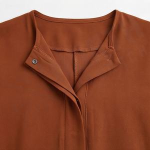 2025 OEM Kimono Abaya pour femmes musulmanes, en tissu polyester épais, doux et très extensible, col en V, manches longues, pour fêtes, Ramadan, mariages - Product Image 4