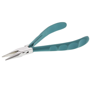 Pince à bec plat fantaisie pour bijoux, outils à main, pince à pointe arrondie en acier inoxydable pour la mise en forme de bijoux, pour professionnels - Product Image 1