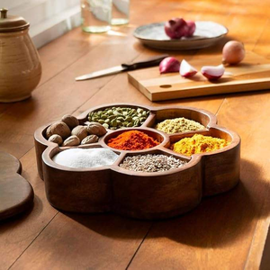 Luxurious Premium Quality <b>Wooden</b> expert quality wood Masala Storage <b>Box</b> Spices Storage <b>Box</b> Quality Handmade spice <b>box</b> - Product Image 2