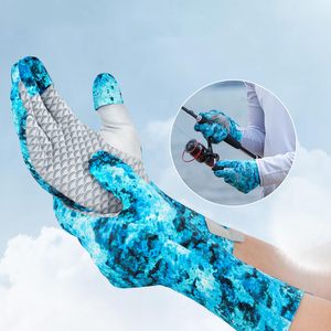 Gants de pêche haut de gamme, doux, confortables, imperméables, protection UV, fournisseur, fabricant, prix bas, OEM personnalisé - Product Image 5