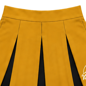 <b>Gold</b> Yellow Cheerleading <b>Pleated</b> <b>Skirt</b> for Women Girls Athletic Team Dance Performance Training Competition School Sportswear - Product Image 5