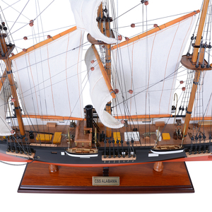 Maquette de navire artisanale CSS Alabama Admiral Line, modèle de la marine confédérée de la guerre civile américaine, décoration, 81,28Lx22,86Wx58,42H cm - Product Image 4