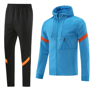 Conjunto Deportivo de Hombre Otoño-Invierno 2026, Sudadera con Capucha y Cremallera de Poliéster de Color Sólido, Pantalones Deportivos para Entrenamiento, Venta al Por Mayor, Personalizable - Product Image 1