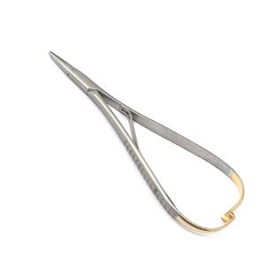 Portaagujas Mathieu T C Dorado 200mm 20-422-200, Acero Inoxidable Quirúrgico, Manual, Certificado CE, Herramienta de Sutura de Precisión Hermann - Product Image 2