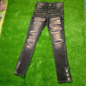 Nuevos Jeans Ajustados de Diseño Personalizado para Hombre, Pantalones Vaqueros de Mezclilla de Alta Calidad a Bajo Precio 2025 - Product Image 5