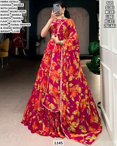 Lehenga Choli Noir Divin - Tenue Traditionnelle Longue pour Femmes, Idéale pour les Fêtes et les Mariages - Product Image 6