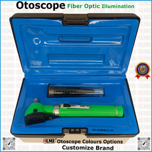 Otoscopio Manual de Alta Calidad con Fibra Óptica Verde, Instrumento de Inspección de Oídos de la Mejor Calidad para Médicos - Product Image 5