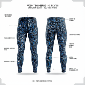 Trendy Stylish All Over Customized Printed Premium Quality Compression Tight Leggings Workout Fitness Stretchy Skinny Pants - Product Image 2