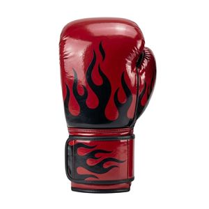 Guantes de Boxeo Personalizados con Diseño Gráfico de Llama Roja, Cuero Transpirable, Impresión de Serigrafía a Prueba de Agua, Guantes de Boxeo Premium - Product Image 3