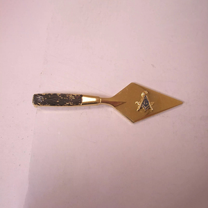 Set de Accesorios de Moda de Alta Calidad Personalizado: Gemelos y Pasadores de Corbata Masónicos Vintage con Esmalte Azul y Tono Dorado, Regalia de Maestro Masón - Product Image 5
