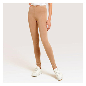 Leggings sin Costuras de Cintura Alta y Largo Completo, Color Sólido, Spandex y Nailon, Pantalones de Yoga para Mujer, Cintura Elástica, Estilo Simple - Product Image 4