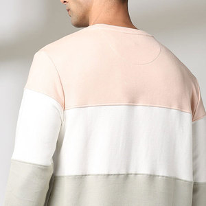 Sweat-shirt unisexe surdimensionné à col rond personnalisé, motif uni, manches longues, 100% coton - Product Image 6