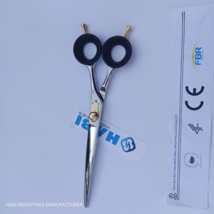 กรรไกรตัดผมสแตนเลสใบโค้งแบบกำหนดเองพร้อมโลโก้แบรนด์ - Product Image 3