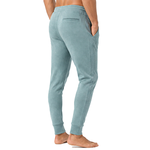 <b>Mens</b> Fashion Waffle Knit <b>Trousers</b> Slim Fit Textured Casual Pants Elastic Waist Drawstring Custom Comfortable Jogger Bottoms Pant - Product Image 2