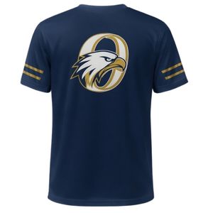 Men <b>Navy</b> <b>Blue</b> Hockey Sports Tee Polyester Shirt Athletic Training Wear Team Apparel Outdoor Activity <b>Clothing</b> Performance Top - Product Image 2