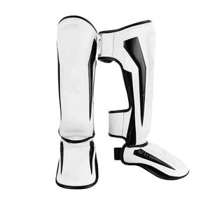 Protège-tibias en cuir en gros pour le kick-boxing et le Muay Thai, avec logo personnalisé, pour adultes, protection des tibias et des jambes pour le fitness - Product Image 5