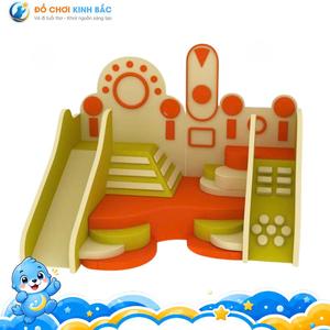 Set de Juego Integrado con Tobogán y Escalada para Niños, Material PP Suave para Educación Temprana, Tamaño Personalizado para Escuelas y Jardines de Infancia, OEM/ODM - Product Image 1