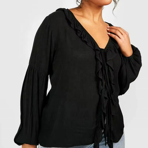 Women's Plus Size Short Sleeve Printed Blouse Tops Spring Eco-Friendly Cotton Bamboo - Product Image 6