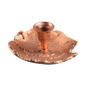 Leaf Metal Design Candle Holder Best for Restaurant Decor and Home Decor <b>Silver</b> Plated Finishing Design Candle Stand - Product Image 5