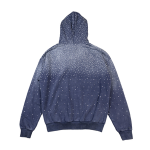 Fabricant de sweats à capuche personnalisés avec strass, vente en gros de sweats à capuche brillants, fournisseur de vêtements à marque privée - Product Image 6