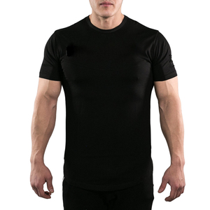 T-shirt pour homme en jersey respirant, taille plus, couleur et design personnalisés, pour la salle de sport et la remise en forme, vente en gros - Product Image 1