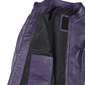 Veste en cuir pour femme, nouveau design classique 2026, fermeture éclair, respirante, haute qualité, personnalisable, col montant, pour l'extérieur - Product Image 5
