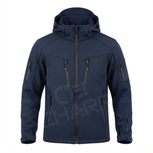 Chaqueta Softshell Premium para Hombre con Capucha, Impermeable, Resistente al Viento, Chaqueta Táctica para Exteriores, Proveedor OEM - Product Image 3